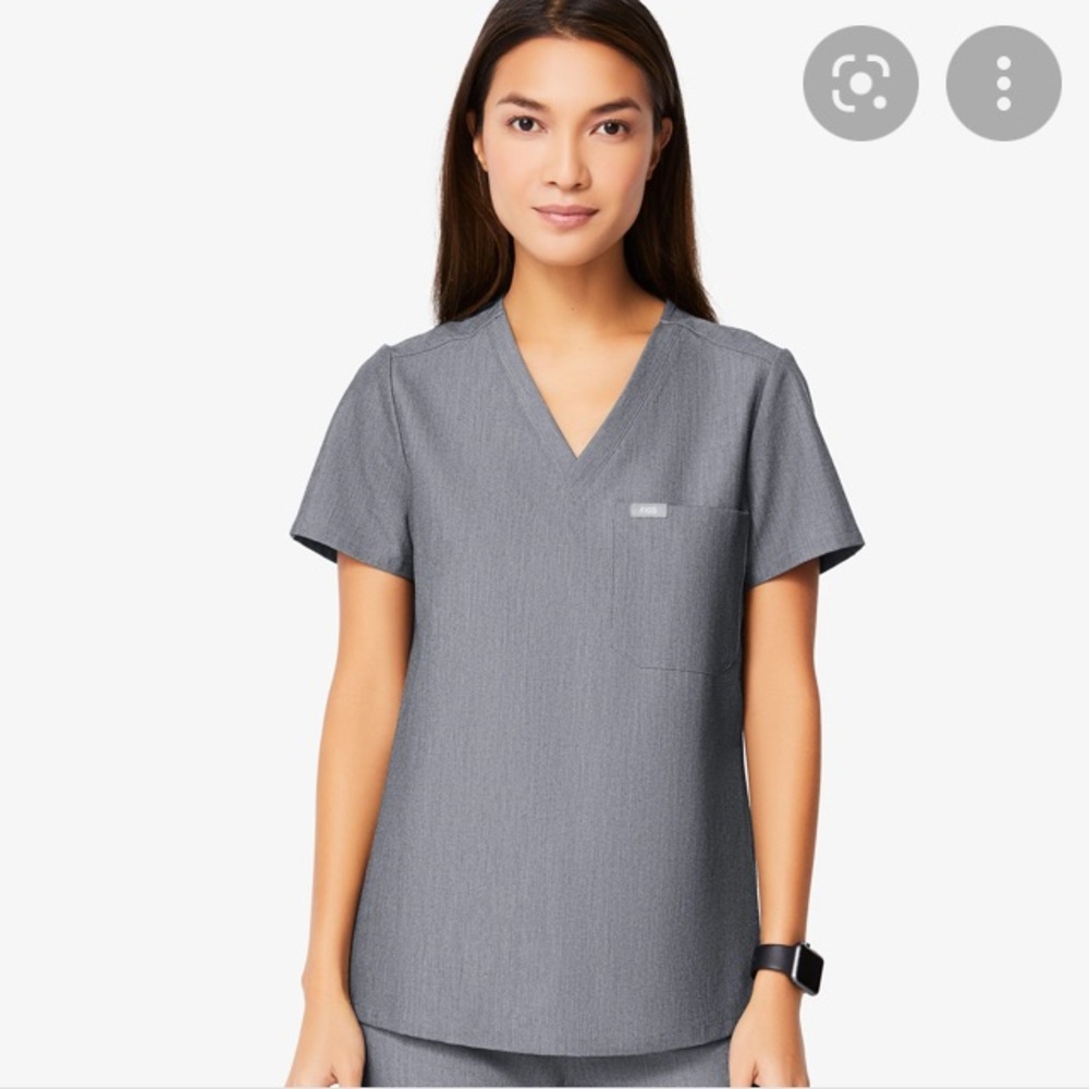 FIGS Catarina Scrub Top Graphite